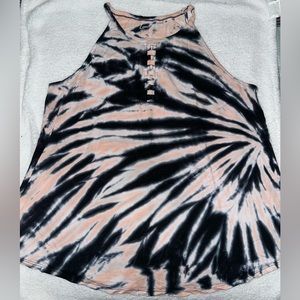 Torrid Multi Tie Dye LoveSick Goddess Neck Tank